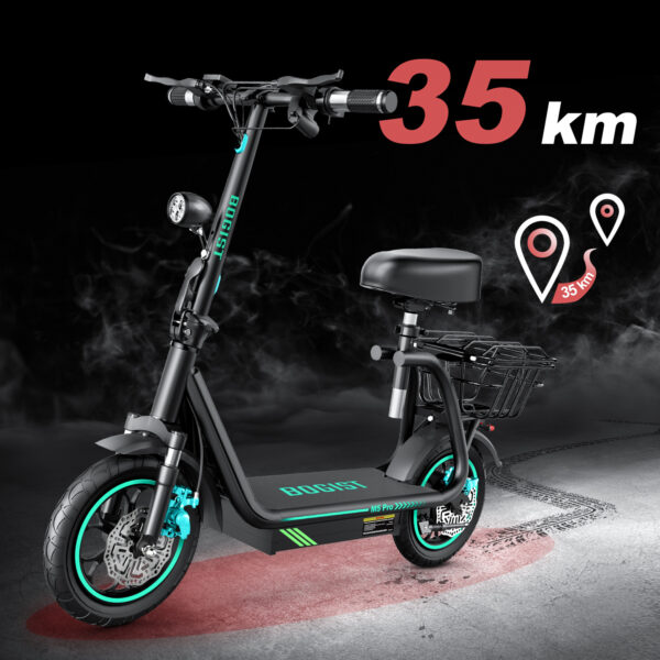 Electric Scooter Motor Power 500W Battery Capacity 48V 15Ah Maximum Speed 35-45 Km-h Road Endurance 35-40 Km Tire Size 12 Inches - Image 3