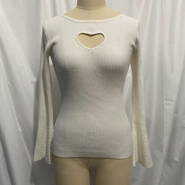 Women's Love Hollow Knitted Sweater Autumn And Winter - Image 10