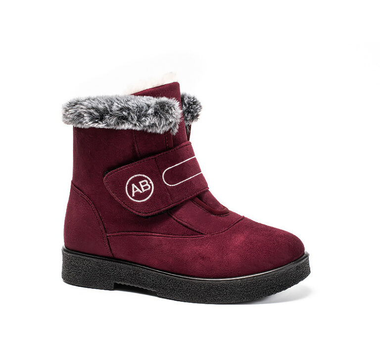 High Warm Women's Snow Boots Velcro Flannel - Image 7