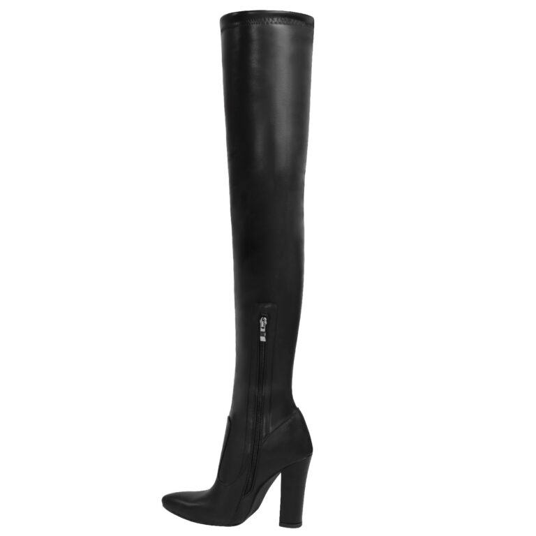 Winter NewSolid Color Pointed Thick High Heel Over-the-knee Boots - Image 7