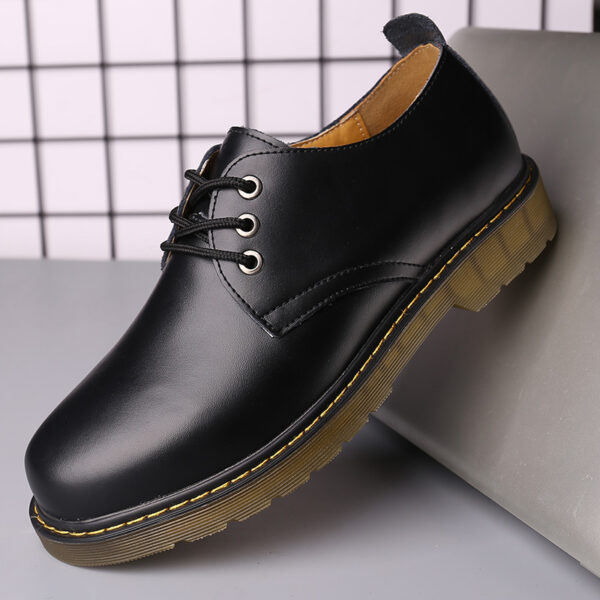 Fashion Simple Cowhide Men's Tooling Shoes - Image 4