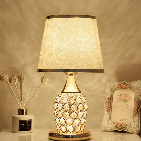 Crystal Table Lamp Ins Modern Bedroom Warm - Image 4