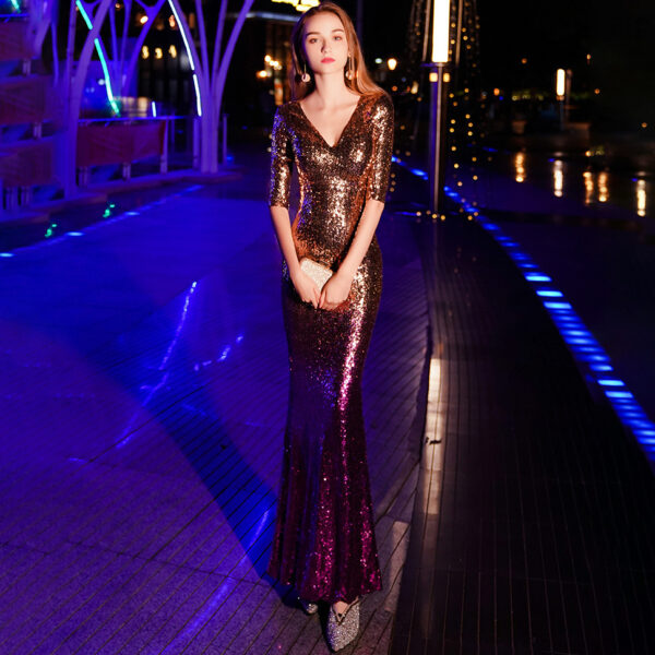 Sequined Annual Meeting Mermaid Dress - Image 4