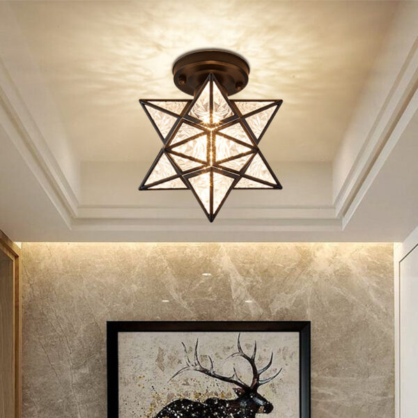 Nordic Creative Five Star Ceiling Lamp - Image 5