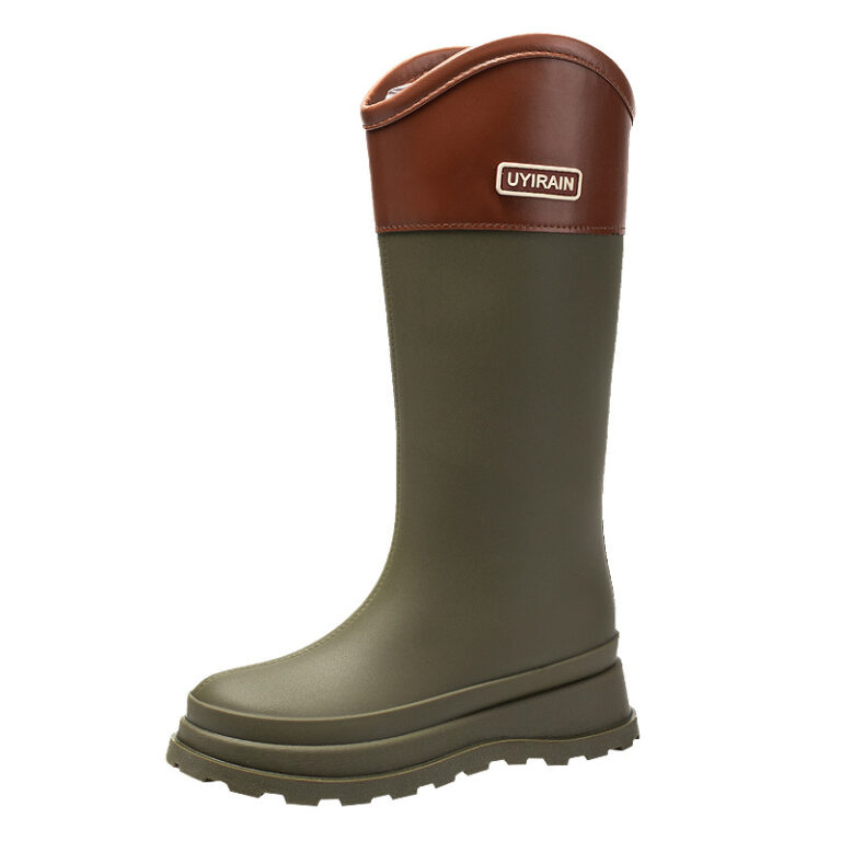 New High Tube Stylish Rain Boots Outdoor Waterproof - Image 4