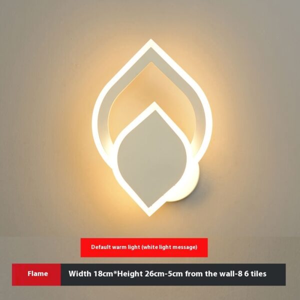 LED Heart-shaped Creative Bedroom Living Room Road Background Wall Bedside Lamp - Image 2