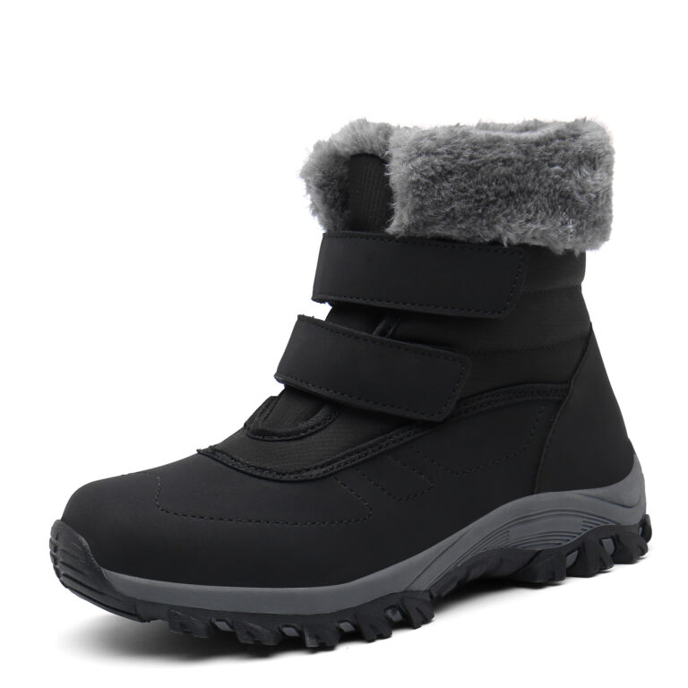 Ladies High-top Plus Velvet Cotton Shoes Padded Snow Boots - Image 7