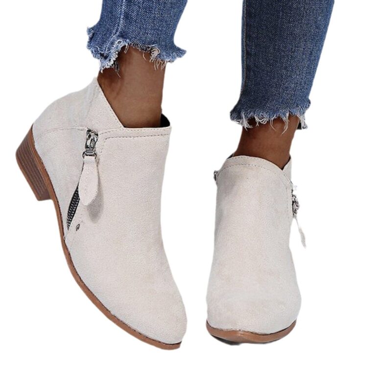 Flat side zip ankle boots - Image 4