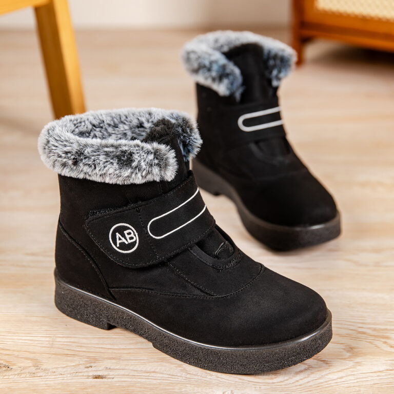 High Warm Women's Snow Boots Velcro Flannel