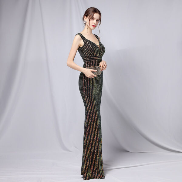 New Sequined Fishtail Long Dress - Image 9