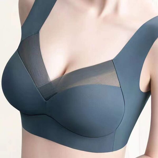 Women's One-piece Fixed Latex Cups Non-marking Sports Bra