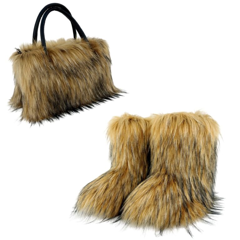 All-match High-texture Raccoon Fur Handbag