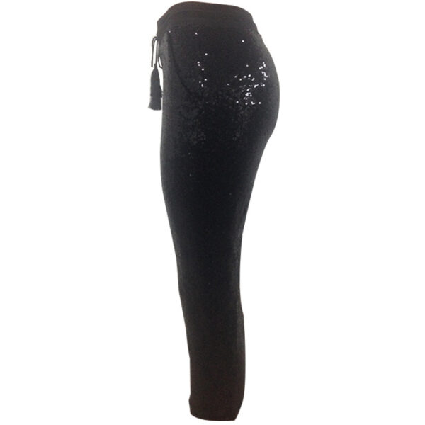 Women's European And American Casual Pearl Glitter Pencil Pants - Image 4