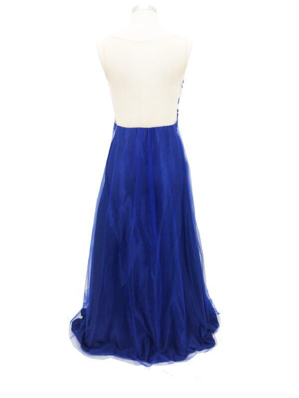 Dress Backless Beaded Ball Elegant Long Dress Blue Chiffon Dress Spot - Image 5