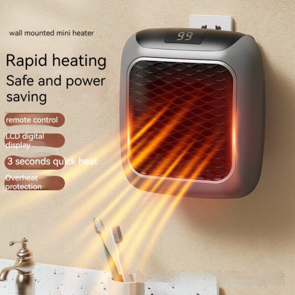 Mini Fan Heater Wall-mounted Dormitory Warm Artifact - Image 9