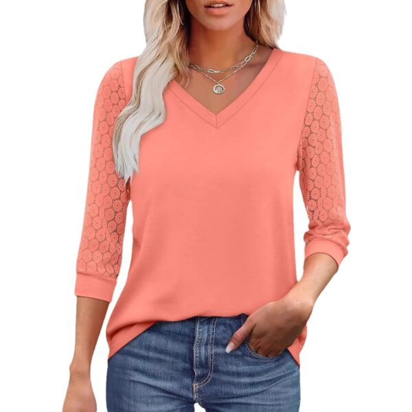 Hollow-out Lace Tops Casual Loose - Image 8