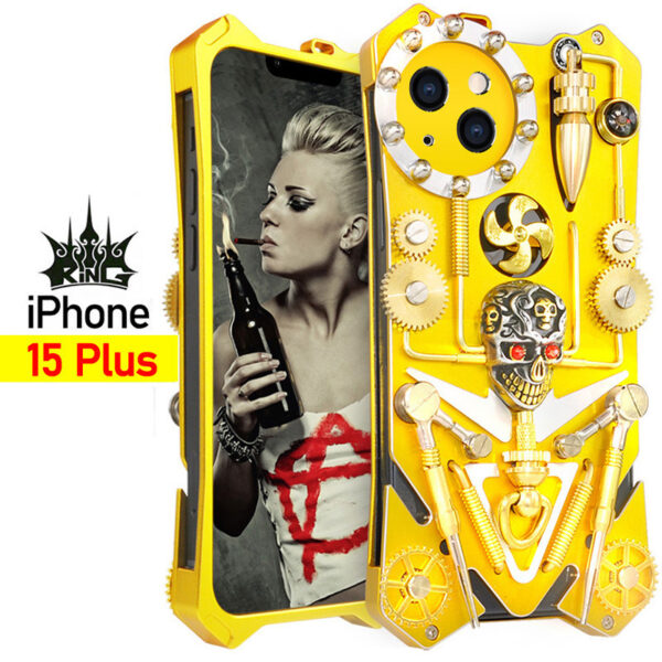 Gear Model Suitable For Iphone15 Metal Phone Case - Image 5