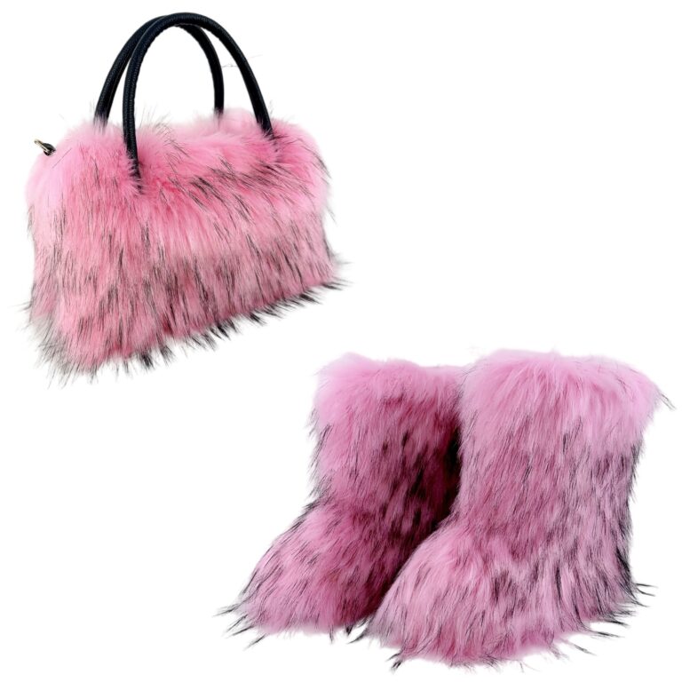 All-match High-texture Raccoon Fur Handbag - Image 5