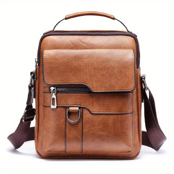 Men's New Shoulder Bag, Crossbody Bag For Men Messenger Bag Handbag, PU Leather Purse Messenger Crossbody Bags Casual New Product With Card Bag, PU Material With Card Holder Wallet - Image 2