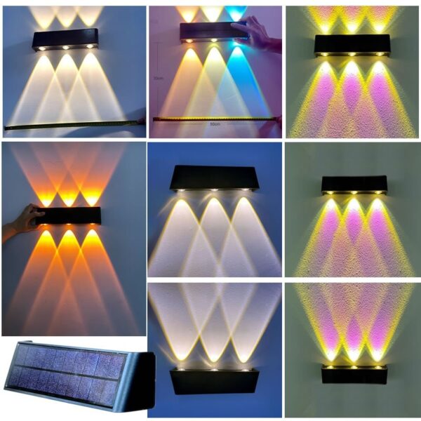 Solar Lamp Outdoor Courtyard Wall Lighting Balcony Garden Washing Super Bright - Image 2