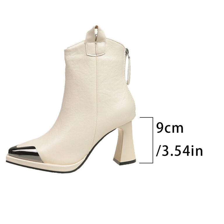 Plus Size Fashion Boots Women's Pointed-toe Retro Mid-calf - Image 3