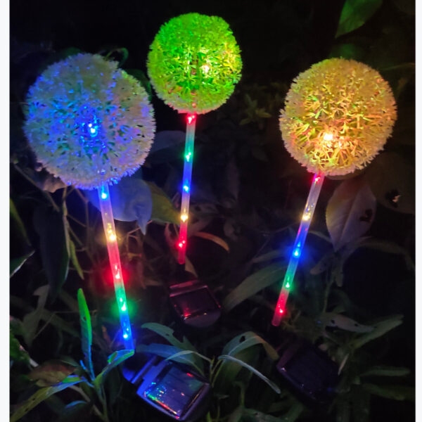 Solar Garden Simulation Dandelion Onion Ball Ground Lamp - Image 10