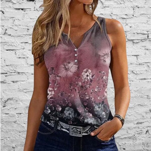 Color Vest Fake Style Casual Sleeveless Sling Top - Image 3