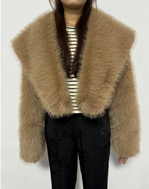 Fur Coat Women's Long Sleeve - Image 9