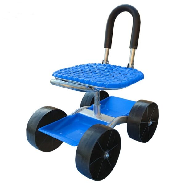 Garden Work Artifact Agricultural Stool Mobile Seat Lazy Car With Wheels - Image 8