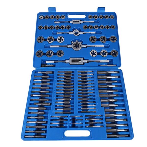 110pcs/set M2‑M18 Screw Nut Thread Taps Dies With Wrench Handle Heavy Duty Hand Tool Kit - Image 8