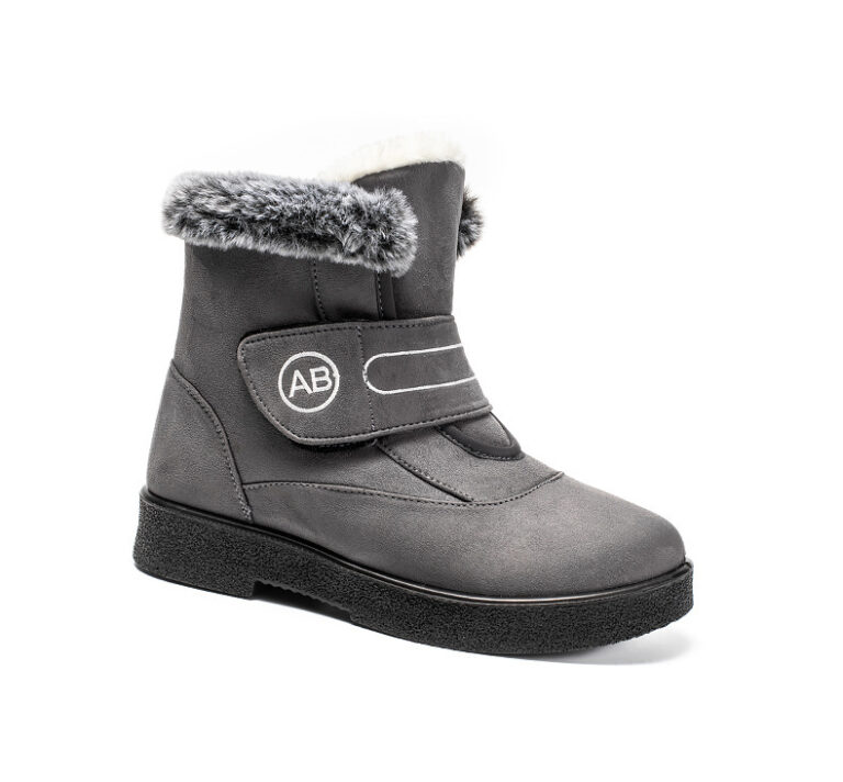 High Warm Women's Snow Boots Velcro Flannel - Image 6