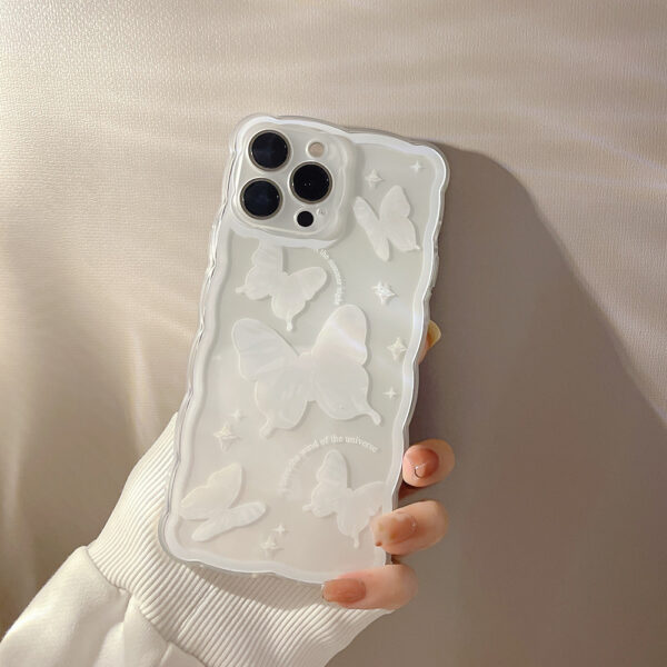 Simple Butterfly Modern Transparent Women's Phone Case - Image 6