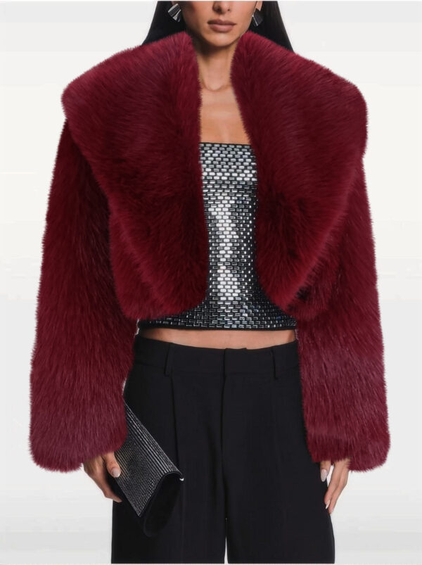 Fur Coat Women's Long Sleeve - Image 7