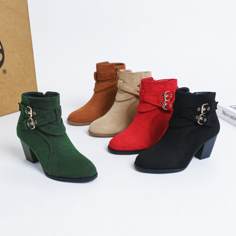 Women's Ankle Boots New Fashion Ankle Boots Comfortable Suede - Image 2