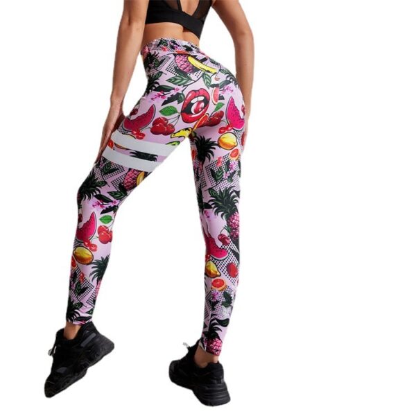 Running Workout Elastic Plus Size Yoga Leggings - Image 2