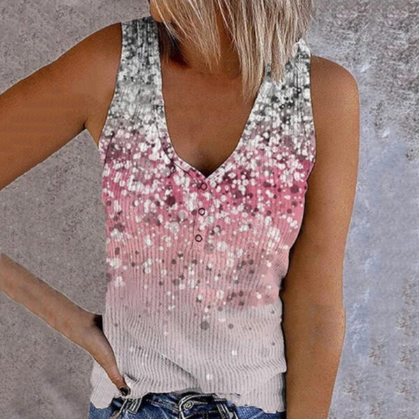 Women's Sleeveless Rib Fabric Vest - Image 7