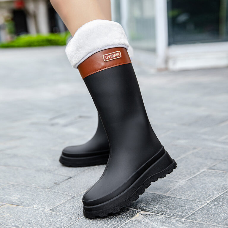 New High Tube Stylish Rain Boots Outdoor Waterproof - Image 7