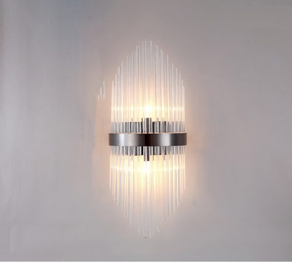 Modern Living Room Light Luxury Crystal Creative Wall Lamp - Image 2