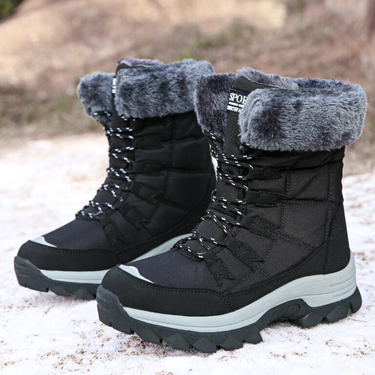 Velvet Warm Cotton Snow Boots High Cotton-padded Shoes - Image 5