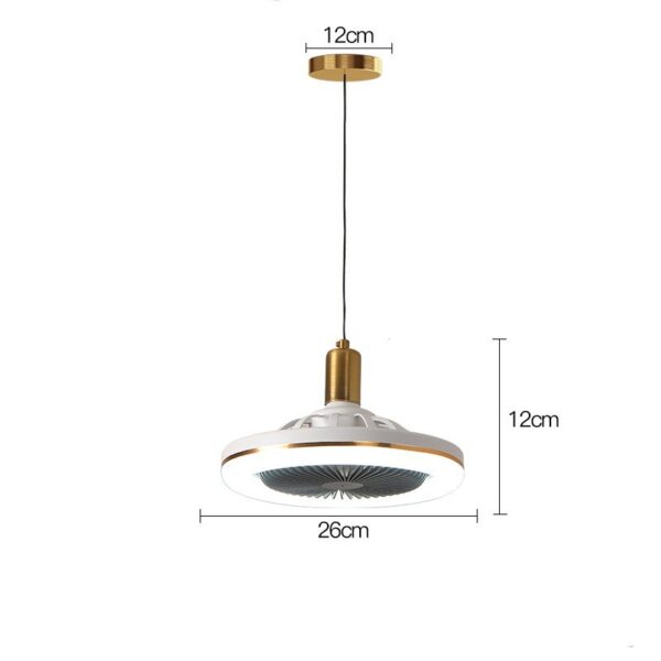 Restaurant Bar Modern Simple Small Ceiling Fan Light - Image 4