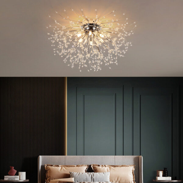 Dandelion Bedroom Crystal Ceiling Lamp - Image 5