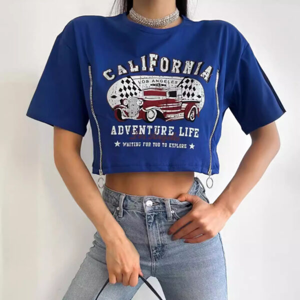 Trendy Versatile T-shirt Women - Image 6