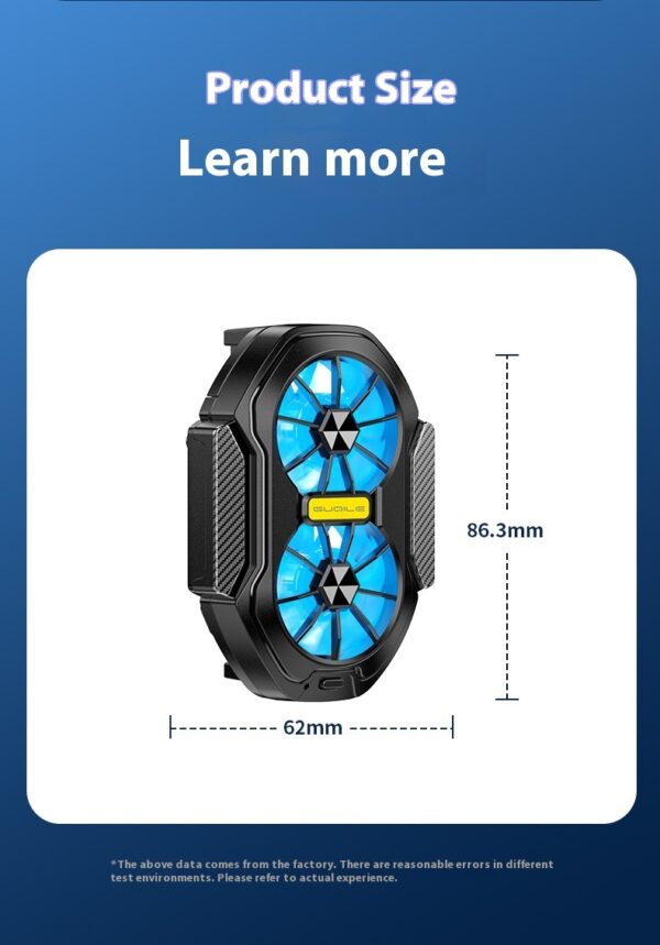 FS01 Twin Fan Air-cooled Charging Mobile Phone Radiator - Image 3