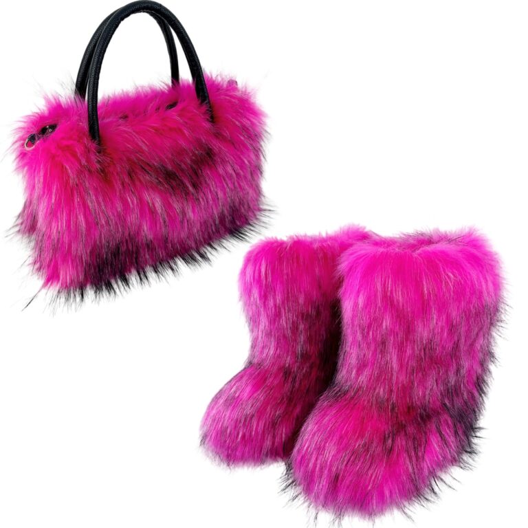 All-match High-texture Raccoon Fur Handbag - Image 2