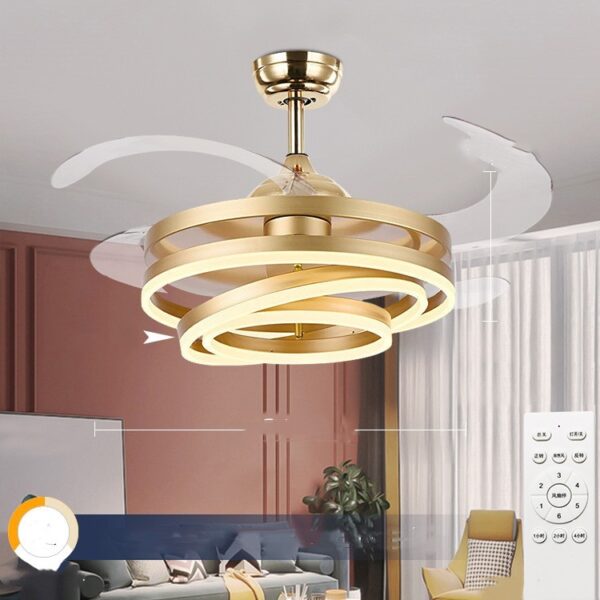 Household Living Room Bedroom Lights With Electric Fans And Chandeliers - Image 3