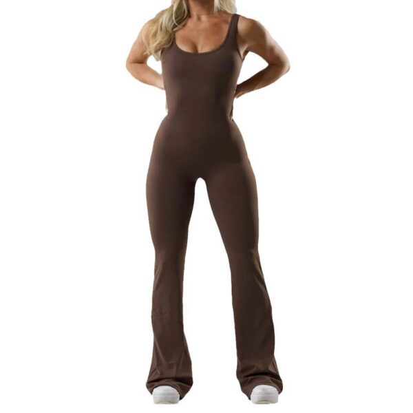 Tight Yoga Bodysuit Casual Hollow Seamless Womens Clothing - Image 7