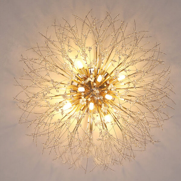 Dandelion Bedroom Crystal Ceiling Lamp - Image 4