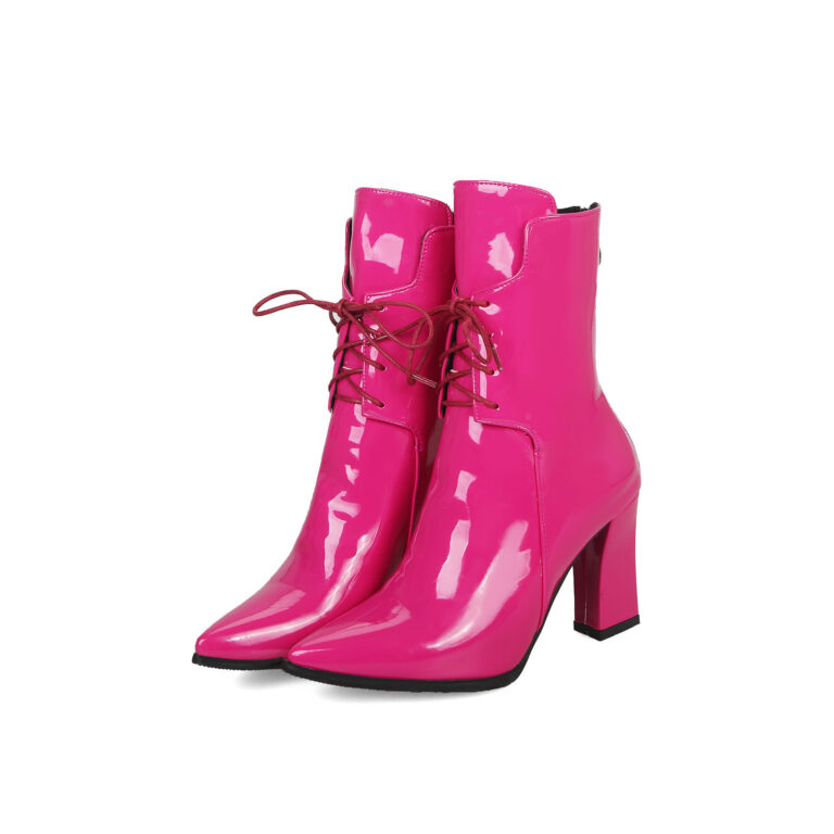 Thick High Heel Pointed Toe Women's Boots - Image 4