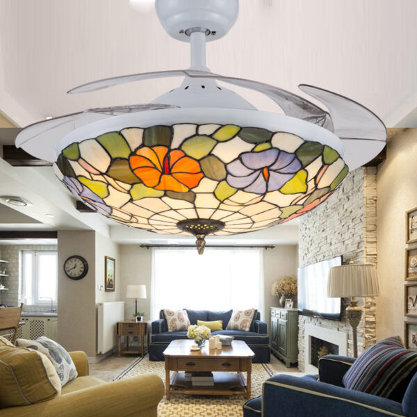 Invisible Ceiling Fan Lamp Living Room Dining Fan - Image 4