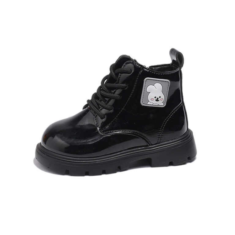 Children's Leather Boots Patent Leather Card Boy Cute - Image 6